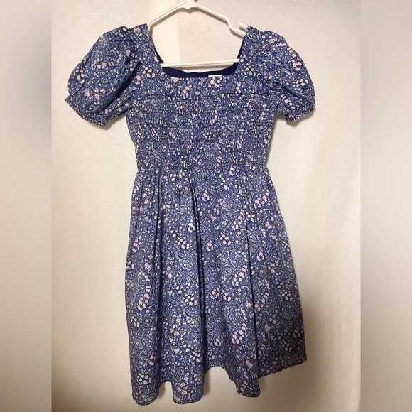 NEW J Crew Girls' smocked squareneck dress in Liberty® Bourton Bloom fabric!!! - Picture 2 of 6